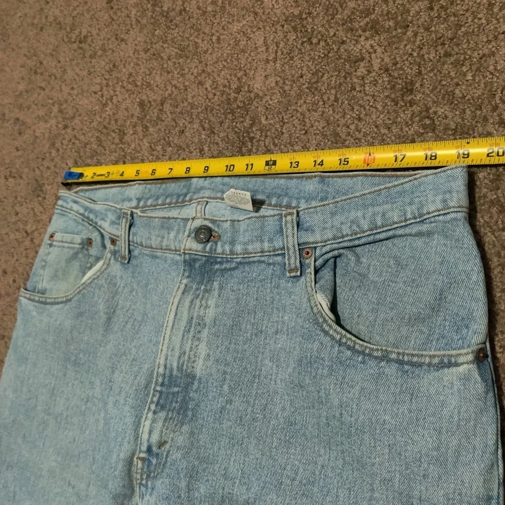 Vintage Levis 560 Jeans Mens 38 x 28 Blue Tapered Hemmed‎ Made in USA 90s Denim
